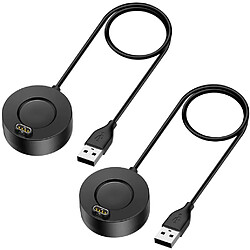 INF Chargeur USB pour montre Garmin Fenix 5 Noir Pack de 2