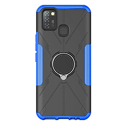 Coque en TPU anti-rayures, anti-chocs avec béquille pour votre Infinix Smart 5 X657/Hot 10 Lite - bleu