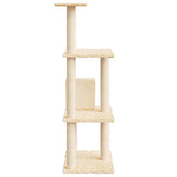 Avis vidaXL Arbre à chat avec griffoirs en sisal Crème 119 cm