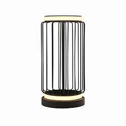 Searchlight Lampe de table LED Cage, métal noir