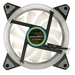 Ventilateur Hautes Performances Refroidissement D'ordinateur DC 12V 1200RPM CPU Cooling Fan RGB LED pas cher