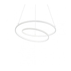 Ideal Lux Suspension LED intégré Oz 1 ampoule Métal,plastique blanc