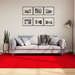 vidaXL Tapis HUARTE à poils courts doux et lavable rouge 160x230 cm