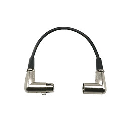 Avis 6pièces Câble Femelle à Angle Droit XLR 3Pin pour Console de Mixage de Micro 1ft