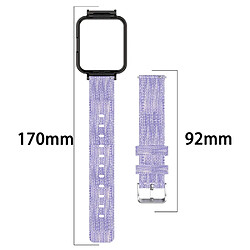 Bracelet en nylon toile respirante, violet pour votre Xiaomi Redmi Watch 2