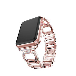 YP Select Bande de montre Apple compatible bande Bling pour Iwatch série 4 or rose 44mm