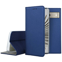 Htdmobiles Housse pour Google Pixel 7a 5G - etui coque pochette portefeuille + film ecran - BLEU MAGNET