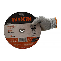 WOKIN Disque à tronçonner plat pour métal et acier inoxydable diam 230mm