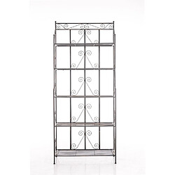 Decoshop26 Etagère sur pieds avec 5 niveaux rangement balcon terrasse salon pliable en métal bronze 10_0003969