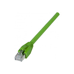 Abi Diffusion Cordon RJ45 catégorie 6A S/FTP LSOH PUR snagless vert - 1 m