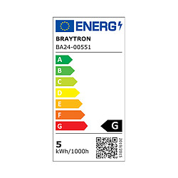 Avis BRAYTRON Lot de 10 ampoules LED GU10 5W (Eq. 32W) 4000K 110°