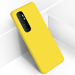 Avizar Coque Xiaomi Mi Note 10 Lite Silicone Semi-rigide Finition Soft Touch Jaune