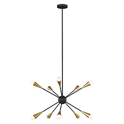 Elstead Lighting Chandelier Jax 10x3W LED Noir