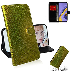 Wewoo Housse Coque Pour Galaxy A51 couleur unie boucle magnétique coloré horizontale étui en cuir PU avec titulaire et fentes cartes et portefeuille et lanière or