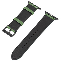 Avizar Bracelet pour Apple Watch 41mm / 40mm et 38 mm Finition Texturé Vert Clair