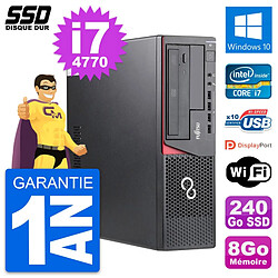 PC Fujitsu Esprimo E720 E85+ DT Intel i7-4770 RAM 8Go SSD 240Go Windows 10 Wifi - Occasion