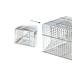 Avis Visiodirect Piège pour Rats Double entrée en Zinc coloris Gris - 35 x 19 x 13,5 cm