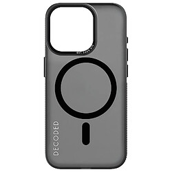 Coque MagSafe pour iPhone 15 Pro Max Robuste Antidérapant Decoded Grip Case Noir