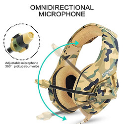 Avis GUPBOO ONIKUMA K1 casque de jeu Camouflage Dee Bass casque PS4 casque de jeu casque avec micro pour PC téléphone portable nouvelle tablette