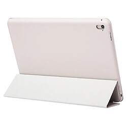 Wewoo Housse Étui Coque en cuir de couleur unie à rabat horizontal pour iPad Pro 11 pouces 2018avec support à trois rabats et fonction réveil / veille Blanc pas cher