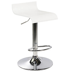 Beliani Tabouret rotatif Set de 2 Blanc VALENCIA pas cher