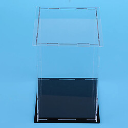 Protection de boîte de cube en acrylique transparent pour jouets de poupée miniature pas cher