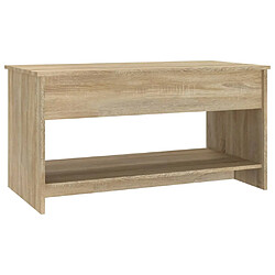 Acheter vidaXL Table basse chêne sonoma 102x50x52,5 cm bois d'ingénierie