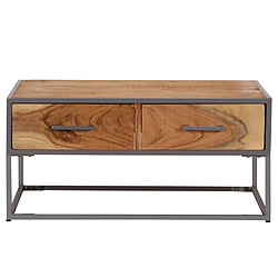 Maison Chic Table basse,Table Console Table d'appoint, Table pour salon 75 x 75 x 35 cm Bois solide d'acacia -MN12013