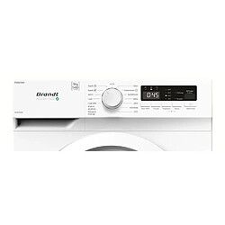 Lave-linge hublot BRANDT WFB393QW - 9 kg - Induction - L60cm - Classe A - 1400 trs/min - Blanc