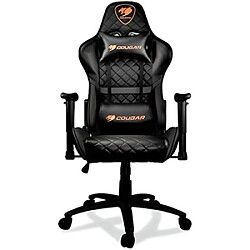 Cougar ARMORONEBLACK Siège Gamer Médium Simili Cuir Noir 