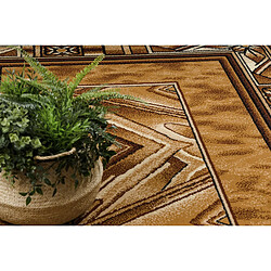 RUGSX BCF Tapis Morad OPAL cadre, classique - vieil or 120x170 cm pas cher