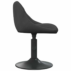 Acheter Maison Chic Lot de 4 Chaises pivotantes à manger | Fauteuil Chaise de cuisine noir velours -GKD48573