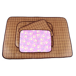 Avis Wewoo Panier pour chien ou Chat Coussin Tapis de couverture double face de chenil chats avec de vigneSpécifications L café foncé