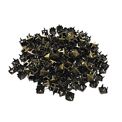 Avis 300pcs 5mm cuivre pyramide rivets punk carré griffe goujons leathercraft bronze