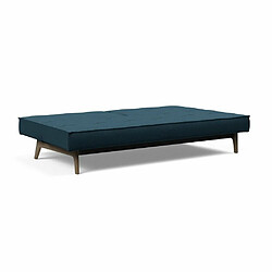 Acheter Inside 75 INNOVATION LIVING Canapé convertible SPLITBACK EIK 115*200 cm chêne fumé tissu Argus Navy Blue