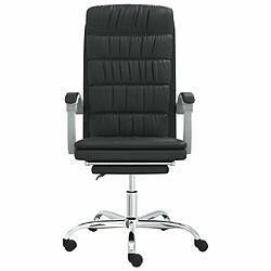 Avis Maison Chic Fauteuil inclinable de bureau,Fauteuil luxe de relaxation Noir Similicuir -MN22436