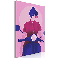 Artgeist Tableau - Girl on Scooter (1 Part) Vertical 40x60 cm