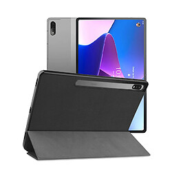 Visiodirect Etui en simili cuir + verre trempé pour Lenovo Tab P12 Pro 12.6" - Noir