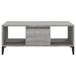 Acheter vidaXL Table basse Sonoma gris 90x50x36,5 cm Bois d'ingénierie