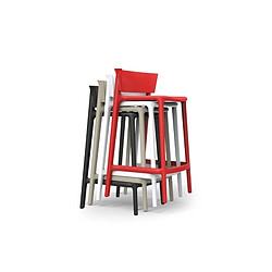 Avis VONDOM Tabouret de bar Africa - Hauteur 85 cm - blanc