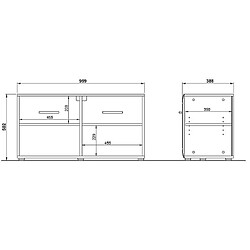 Pegane Banc à chaussures en panneau de particules /MDF brillant laminé coloris blanc - Longueur 96 x Profondeur 39 x Hauteur 51 cm