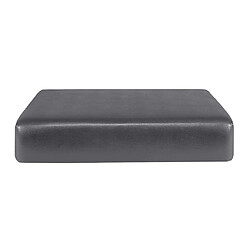 Housse De Protection De Coussin De Siège De Canapé En Cuir PU Imperméable Grey_1 Seater