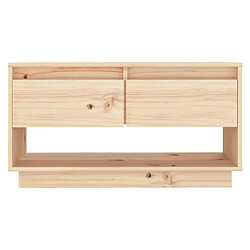 Avis Maison Chic Meuble TV scandinave - Banc TV pour salon 74x34x40 cm Bois de pin massif -MN46779