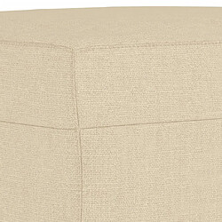 Acheter vidaXL Repose-pied Crème 70x55x41 cm Tissu