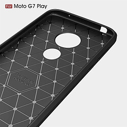 Acheter Wewoo Coque en TPU texturée et fibre de carbone pour Motorola Moto G7 Play (Noir)