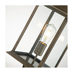 Avis Elstead Lighting Lampe sur pied extérieur Hinkley Fonte d'aluminium,verre grainé transparent Bronze bruni