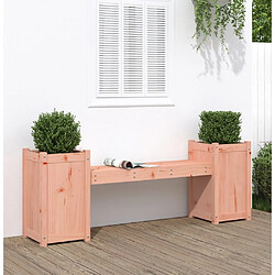 Maison Chic Banc d'extérieur | Banc avec jardinières 180x36x63 cm bois massif de douglas -GKD42191