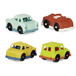 Avis mybtoys Set de 4 mini vehicules vert rouge