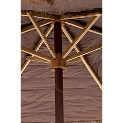 Avis Paris Prix Parasol en Bois Cocotier 150cm Marron