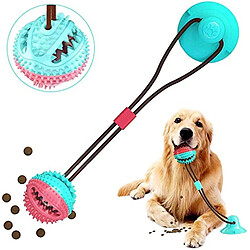 Ventousse Jouet Chien Multifonction Pet Molar Toy Dog Ropes Toy Interactive Puppy Molar Training Rope Self-playing Rubber Chew Ball avec Aspiration Cu